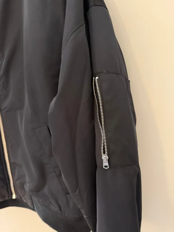 Abercrombie Black Insulated Bomber Jacket Women’s M Water Resistant - Image 5