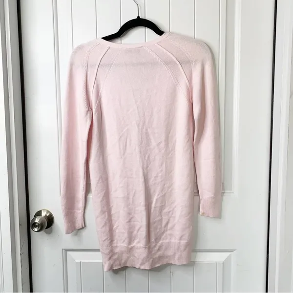 Christian Dior‎ light pink cotton blend sweater cardigan size 4 barbie core - Image 2