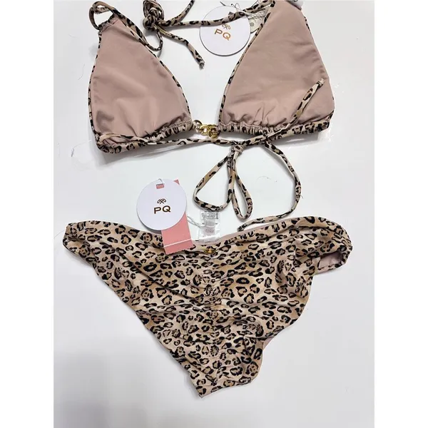 PilyQ New. leopard chain bikini set. Small. Retails$160. - Image 7