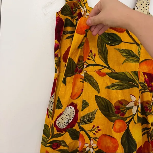 Farm Rio Fruit Lovers Linen Mini Dress XS - Image 9