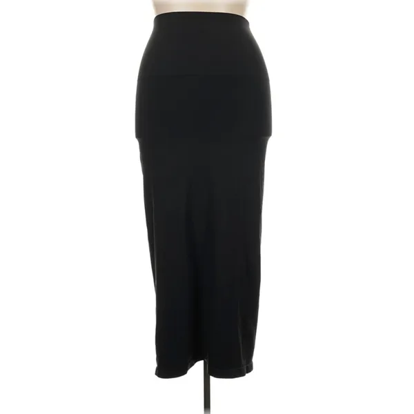 SKIMS Black Sculpting High Waist Maxi Pencil Skirt 3X Stretch Bodycon Shapewear - Image 3