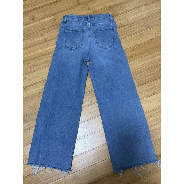 Kensie women’s high rise wide leg denim jeans – Size 0 - Image 6