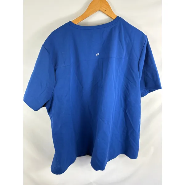 Fabletics Blue Front Pocket Scrub Top Size 4X - Image 3