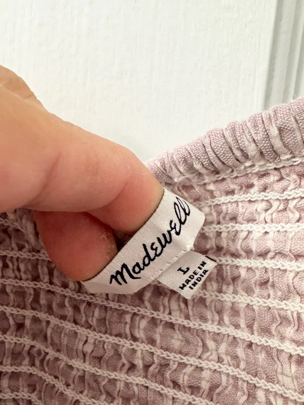 Madewell puff sleeve top L - Image 3