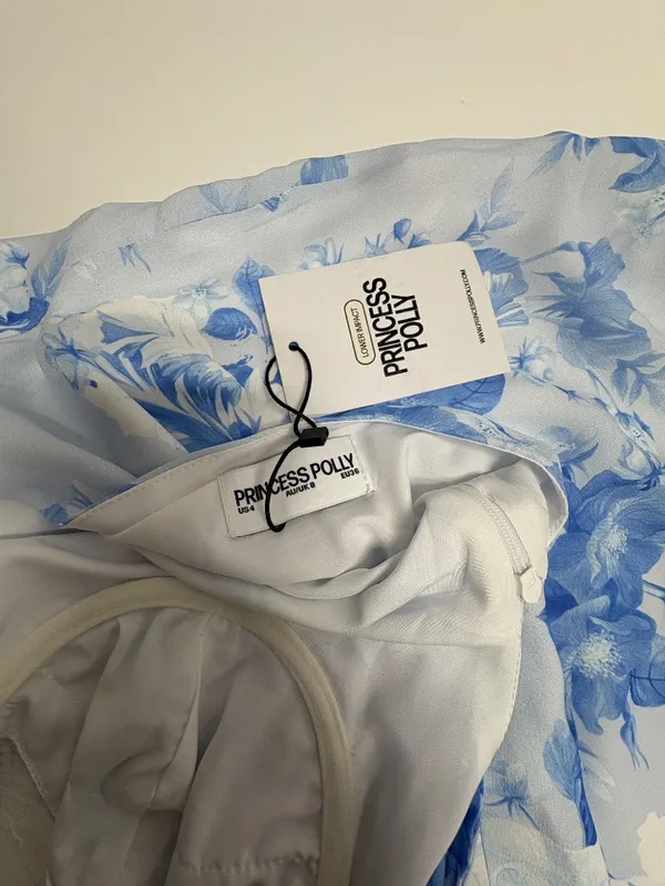 Princess Polly Hamri Maxi Dress‎ White & Blue Floral - Size 4 - NEW With Tags. - Image 13