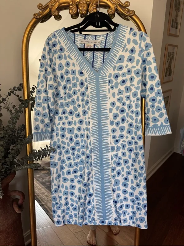 Gretchen Scott Wildcat Light Dress In Blue size S‎ - Image 2