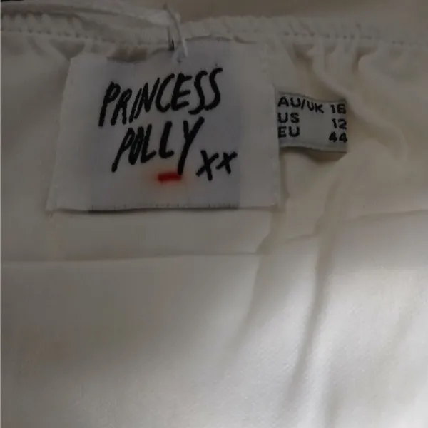 Princess Polly Brea Strapless Mini Dress Size 12 White Embroidered Lace Party - Image 10