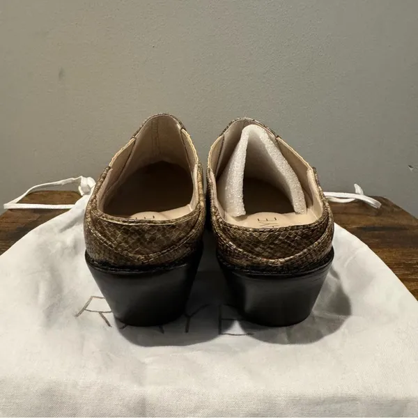 Raye Slip-On Snakeskin Mule Booties Size 8 - Image 6