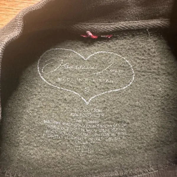Georgetown crewneck pullover small Green - Image 3