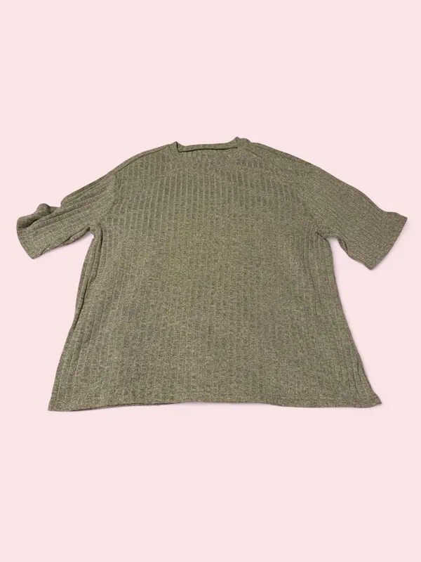 Source Unknown Ribbed Short-Sleeve Pajama Set in Tan - Image 2