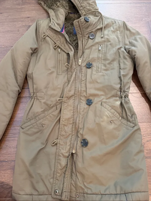 American Eagle Women's Size Small Sherpa Lined Hooded Jacket - C34-130 - Image 3