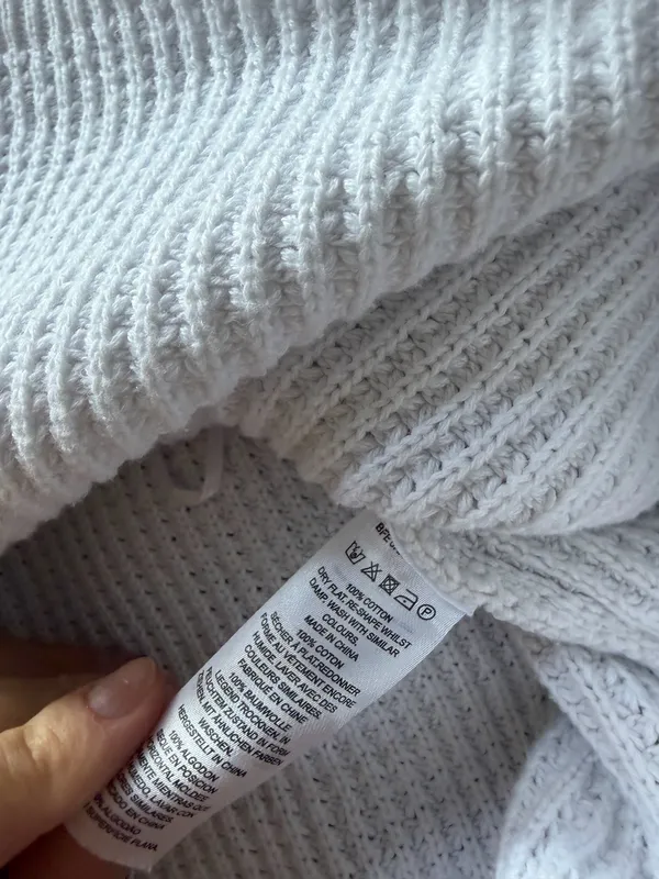 French connection white boat neck sweater - Image 4