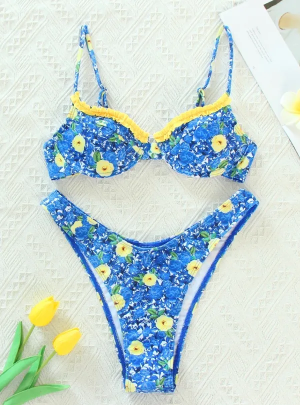 Shein Floral Bikini Set - Image 2