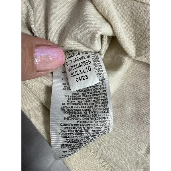 Old Navy Nirvana T Shirt Women's L 10/12 Beige Graphic Print Band Collectible - Image 6