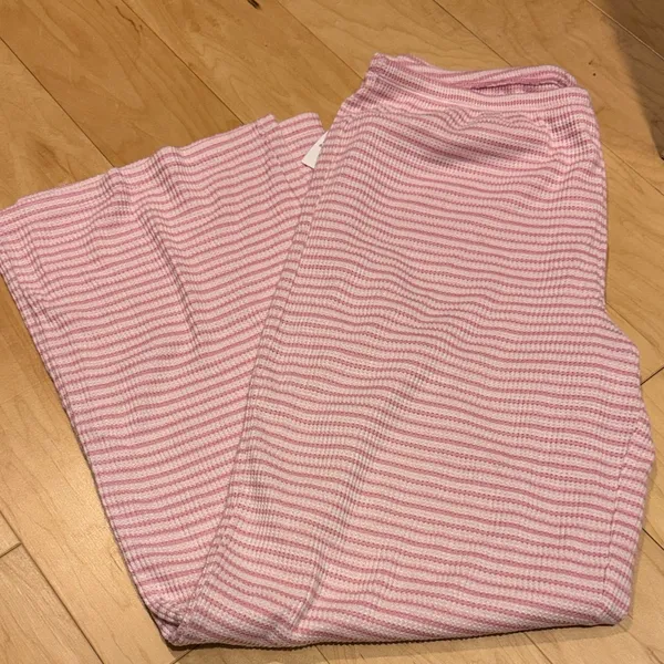 Abound Pink and White Striped Lounge Set - Image 4