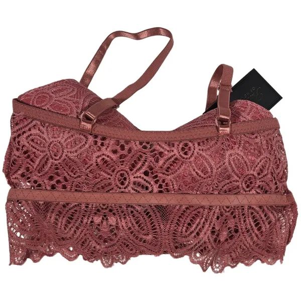 Frederick's of Hollywood‎ Lace Bralette Duce Red Burgundy Bralet Bralette S - Image 4