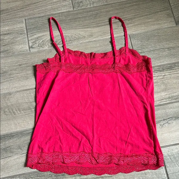 Ann Taylor Fitted Pink Camisole with Ruffles - Image 4