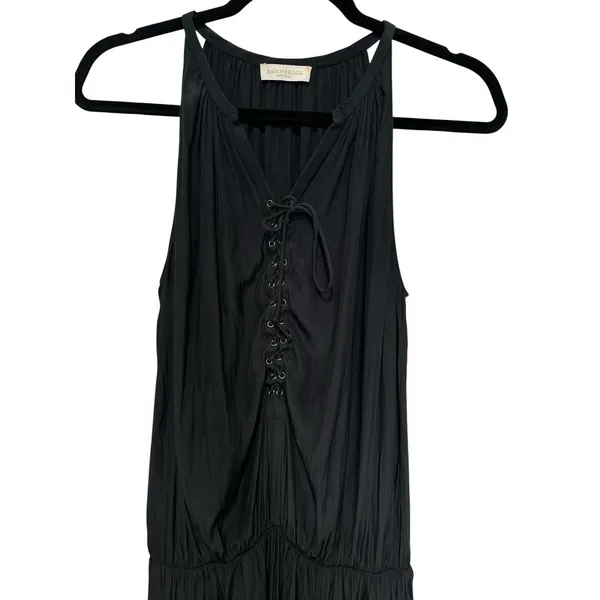 Alexandra Mini Dress by Ramy Brook lace-up elasticized waist Size S lightweight - Image 3