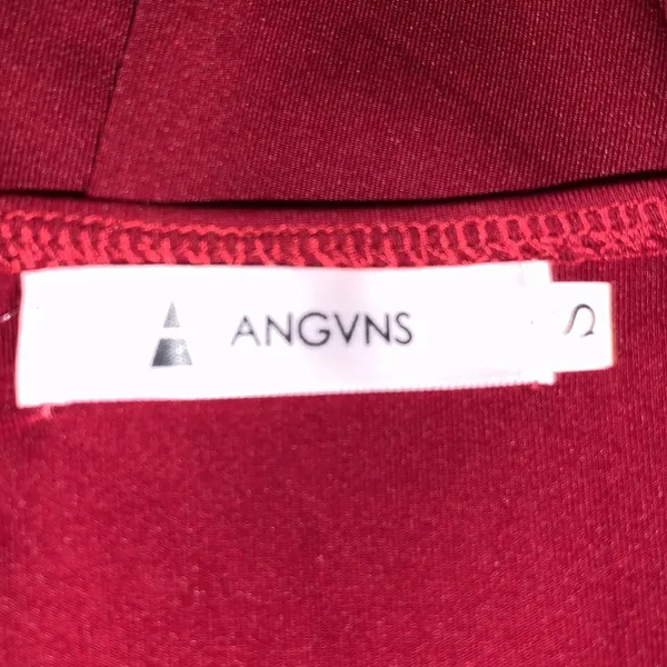 Angvns Amazon dark red ruched open sleeves maxi dress - Image 9