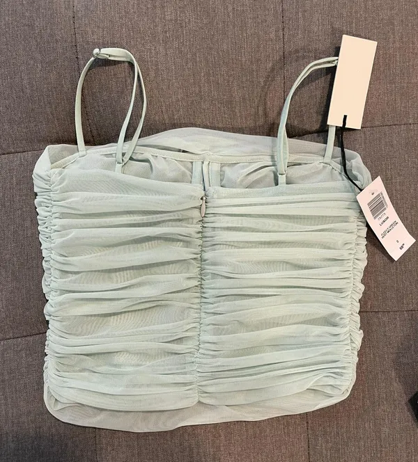 Aritzia Babaton Fleecy Green Top - Image 2