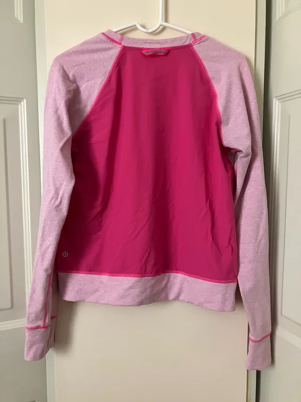 Lululemon Voyage Sweater Pink Pullover Sweatshirt Women’s Athletic Gym Running - Image 5