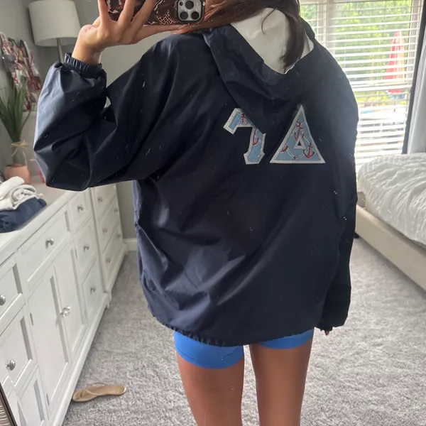 Delta Gamma Rain Charles River Apparel Jacket - Image 6
