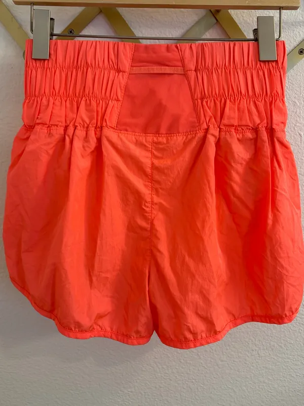 Free People Movement The Way Home Run Shorts Neon Coral Small - Image 5