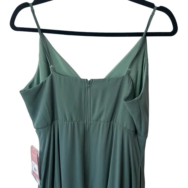 NEW Birdy Grey Kaia Sea Glass Chiffon Maxi Bridesmaid Dress Event Summer L - Image 8
