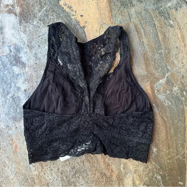 Soma Bralette Lace Racerback Women’s Size Medium Black Intimates Chic - Image 3
