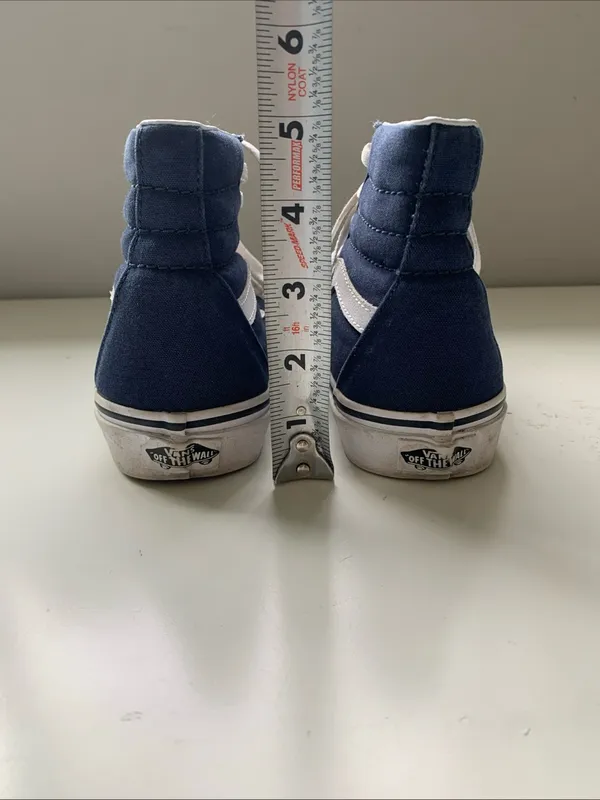 Vans Sk8-Hi women’s size 6.5 navy blue canvas shoes - Image 5