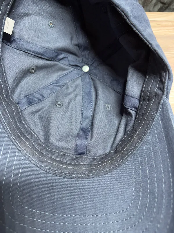 Navy Blue Strap Back Dad Hat Cap - Image 4