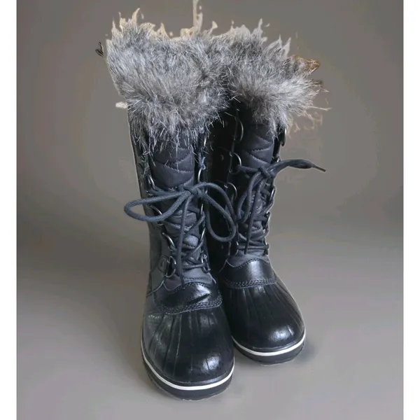 Sorel Tofino ll Boots Womens 8 Black Fur Trim Winter Waterproof Excellent Cond - Image 6