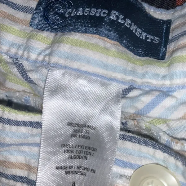 Seersucker vintage y2k Bermuda shorts - Image 4