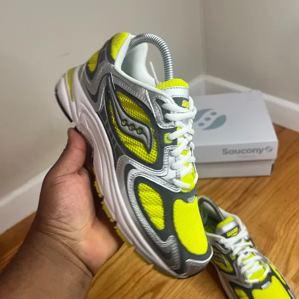 Saucony Grid Jazz 9 Yellow Silver Size 5.5M/7W - Image 10