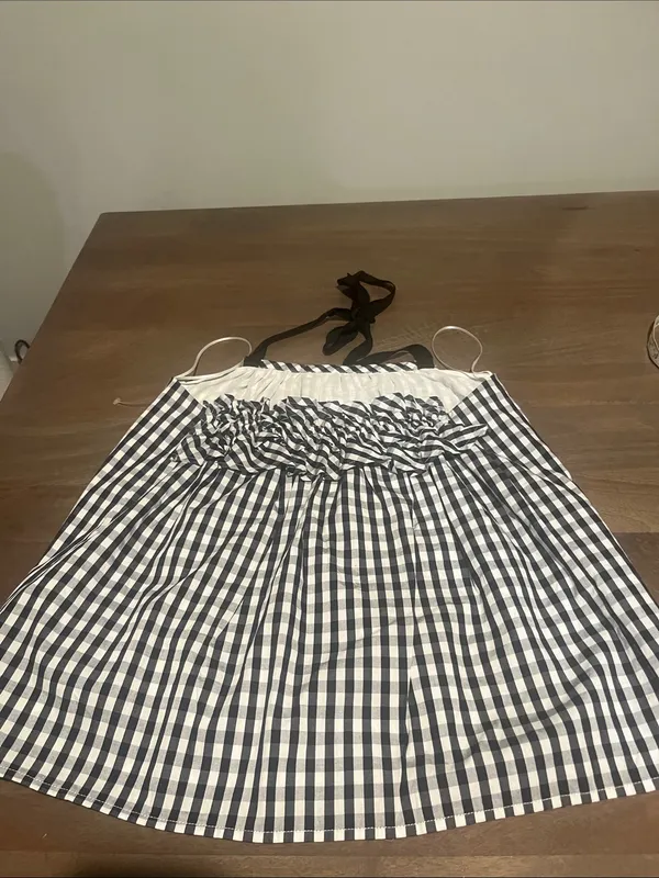 Tuckernuck Black & White Gingham Halter Camisole - Image 4