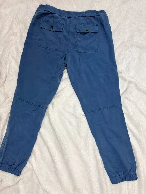 LOFT Royal Blue Utility Jogger Pants - Image 5