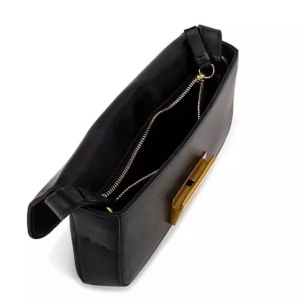 Revolve Stefania Baguette Bag, Black NWT - Image 4