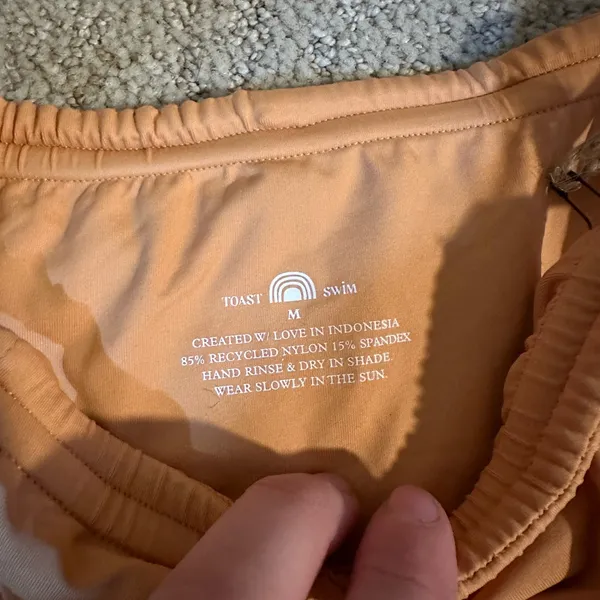 NWT Toast x Free People tunnel bikini bottoms sandstone - Image 3