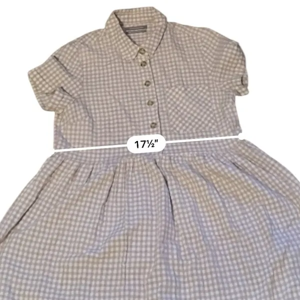 Urban‎ Outfitters Laila Seersucker Midi Dress Womens M Pink Gingham Cottagecore - Image 9