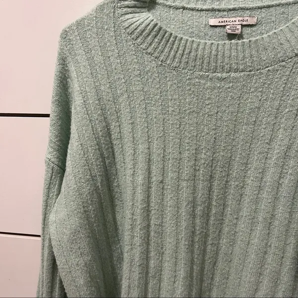 American Eagle Aqua Green Super Soft Sweater - Image 4