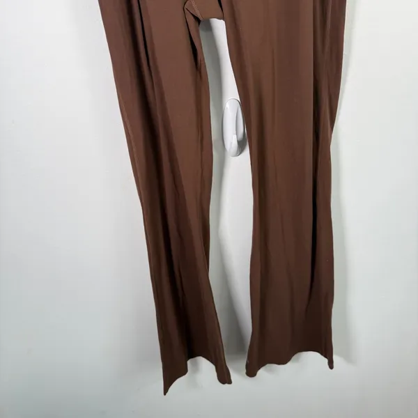 Lululemon Groove Nulu High Rise Flared Pants Roasted Brown 33" Gym Yoga Women 10 - Image 5