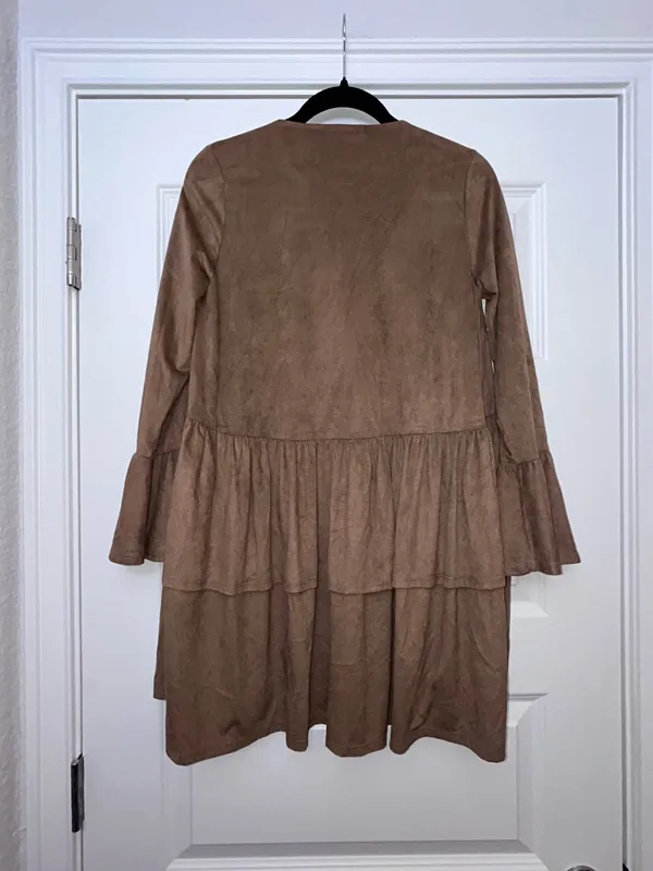 Prominent Fox Boutique Open Front Ruffle Bell Sleeve Boho Western Cardigan Top Size S - Image 9