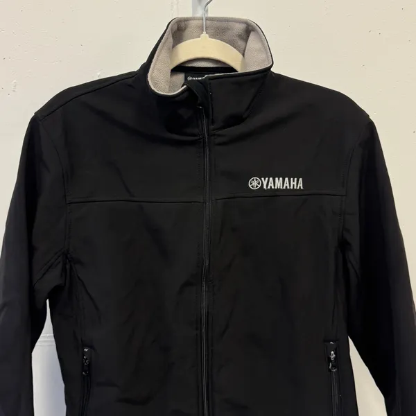 Vintage Yamaha Racing Women's Softshell Fleece Jacket Fleece Medium Black‎ - Image 4