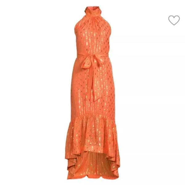 Ramy Brook Kenza Gown $695 Scintillating Hi Low Formal Flowy Dress nwt Prom 00 - Image 5