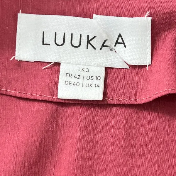 LUUKAA Sculptural Vest Meets Dress Size US 10 Dry Rose Lagenlook Avant‎ Garde - Image 4