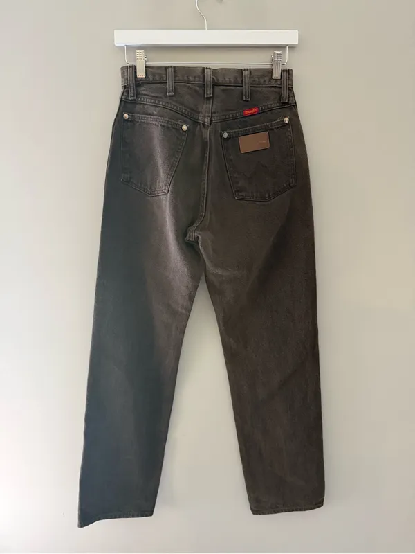 Vintage Wrangler 14MWZ Brown High Rise Jeans Women 7x34 Made USA - Image 5