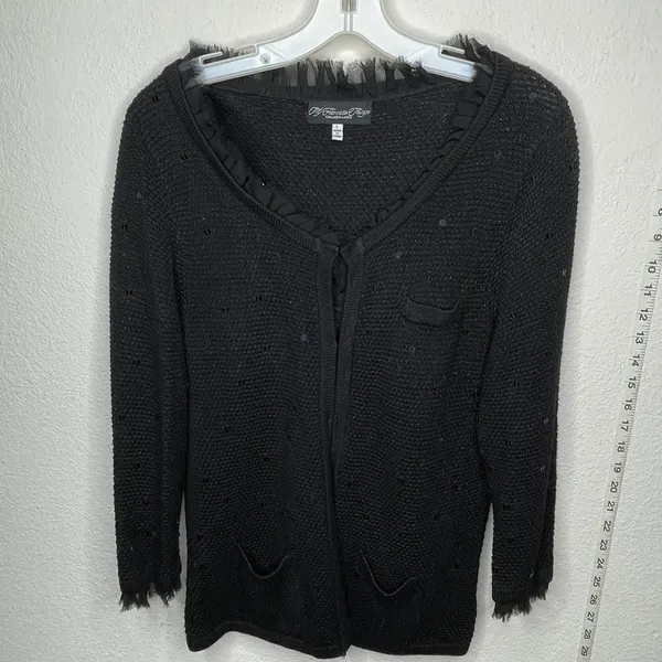 My Favorite Things Cardigan Sweater Black‎ Black Size L - Image 9
