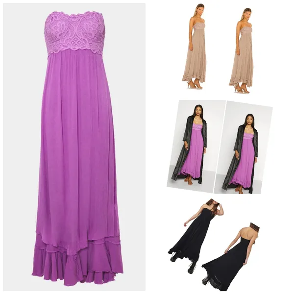FREE PEOPLEAdella Corset Maxi Dress In beauty berry - Image 8