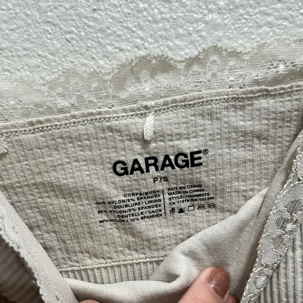 Garage Cream Lace Trim Bandeau Intimates - Image 3