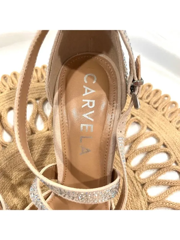 Carvela Kross Jewel Court Heels Glam EU 40.5 Neutral Jewel Crystal Rhinestone - Image 7